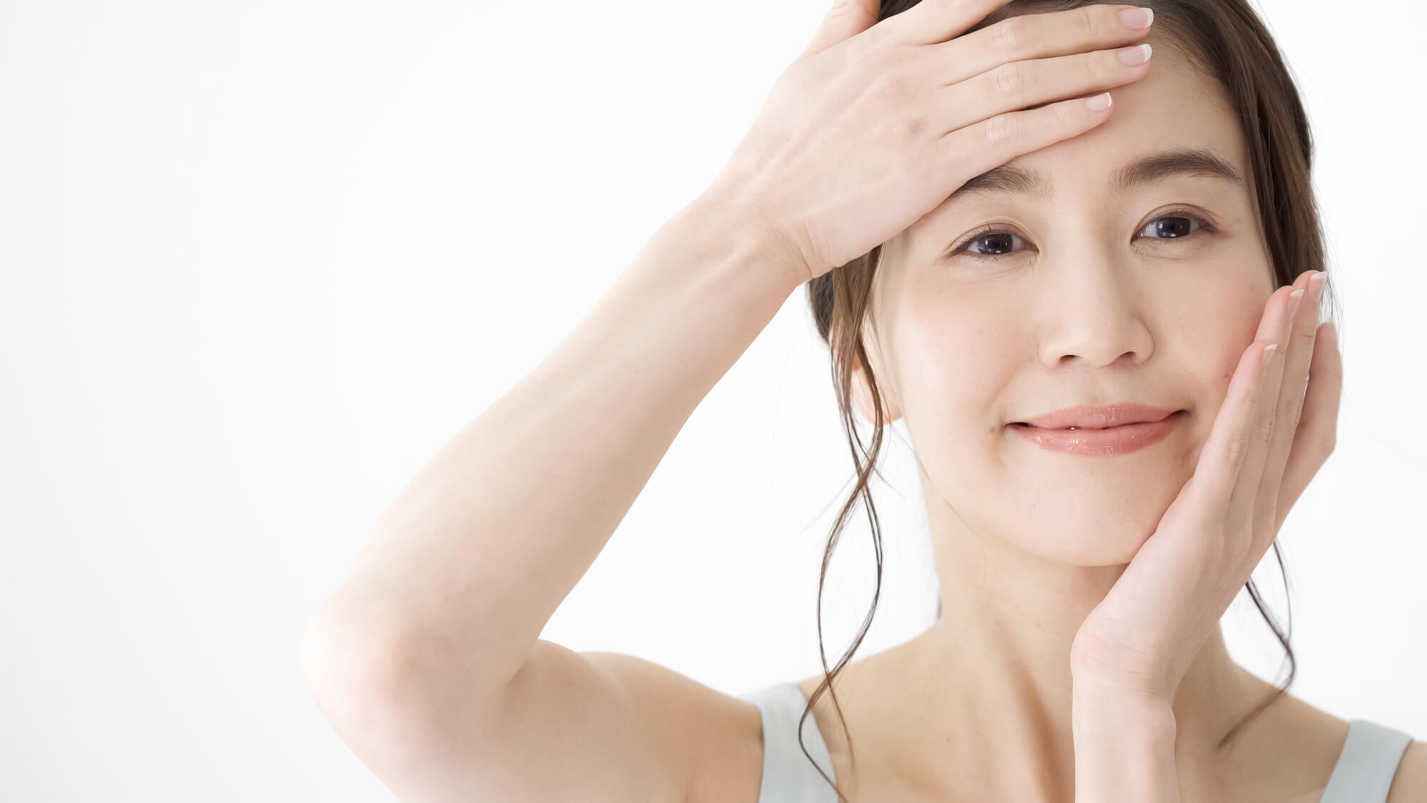 おでこのしわの改善につながるマッサージイメージ